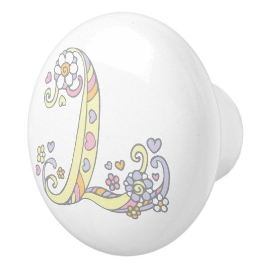 Dekorativer Buchstabe L mit Monogramm Griff (Rechts)