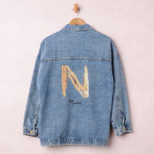 Dekorativer Buchstabe N mit Insignatongramm Jeansjacke (Hangar)