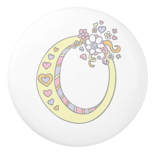 Dekorativer Buchstabe O mit Monogramm Griff (Vorderseite)