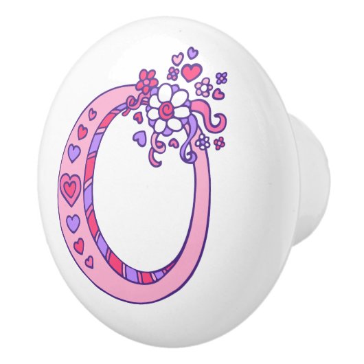 Dekorativer Buchstabe O mit Monogramm Griff (Rechts)