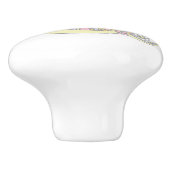 Dekorativer Buchstabe Q Monogramm Griff mit Zugkno (Seitenansicht)