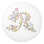 Dekorativer Buchstabe R mit Monogramm Griff (Vorderseite)