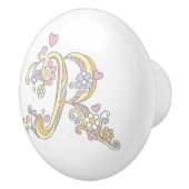 Dekorativer Buchstabe R mit Monogramm Griff (Rechts)