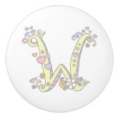 Dekorativer Buchstabe W mit Monogramm Griff (Vorderseite)