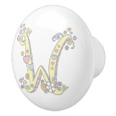 Dekorativer Buchstabe W mit Monogramm Griff (Rechts)