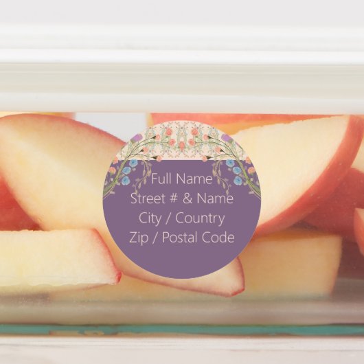 Dekorativer Circle Designer Etiketten (Befestigt)
