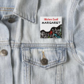 dekorativer dekorativer Küchengerät-Namensschild Button (Beispiel)