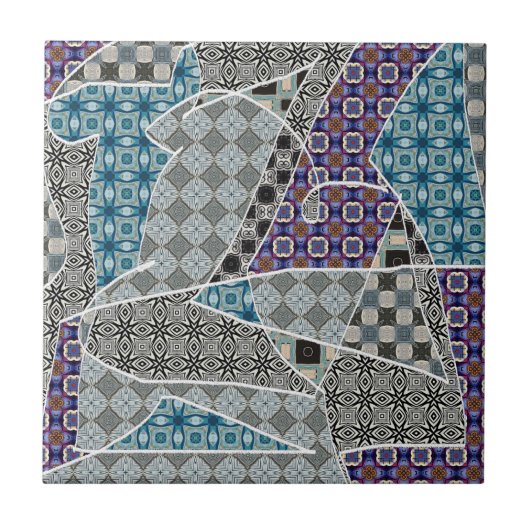 Dekorativer Designer Fliesenelement Fliese (Vorderseite)