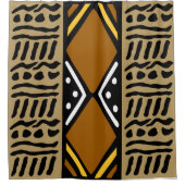 Dekorativer Duschvorhang für afrikanische Mudensto (Vorderseite)