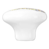 Dekorativer E-Monogramm-Handgriff mit Druckknopf Keramikknauf (Seitenansicht)