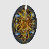 Dekorativer Edelstein-heilige Geometrie-Blume des Ornament (Vorderseite)