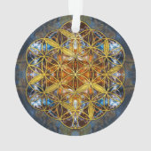 Dekorativer Edelstein-heilige Geometrie-Blume des Ornament (Rückseite)