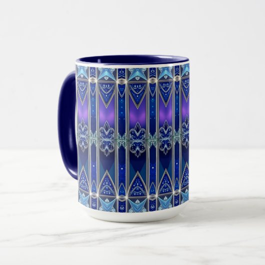 Dekorativer einzigartiger Feiertagsbecher Tasse (Vorderseite Links)
