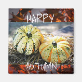 Dekorativer Fall Happy Herbst Kühlschrank Magnet (Vorne)