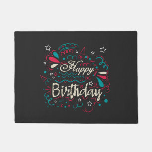 dekorativer Geburtstag Fußmatte