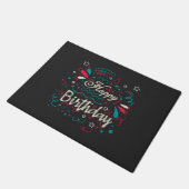 dekorativer Geburtstag Fußmatte (Schrägansicht)