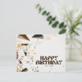 Dekorativer Geburtstag Postkarte (Stehend Vorderseite)