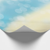 Dekorativer Glitzer Blau und Gold Geschenkpapier (Ecke)