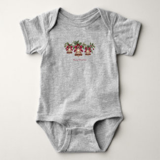 Dekorativer goldener Glocken-Baby-Body Baby Strampler
