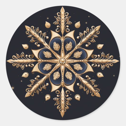 Dekorativer Goldener Sticker (Vorderseite)