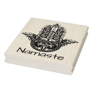 Dekorativer Hamsa Entwurf Gummistempel