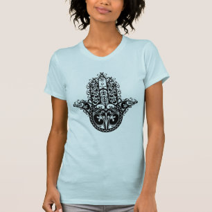 Dekorativer Hamsa Entwurf T-Shirt