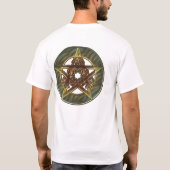 Dekorativer Herbst schattiert T-Shirt (Rückseite)