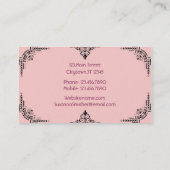 Dekorativer Hochzeitsplaner Visitenkarte (Rückseite)