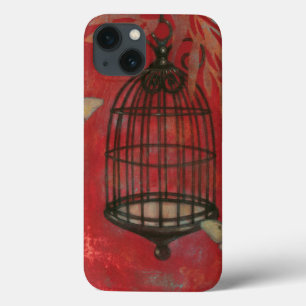 Dekorativer Käfig mit Schmetterlingen iPhone 13 Hülle