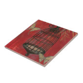 Dekorativer Käfig mit Schmetterlingen Fliese (Seite)