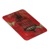 Dekorativer Käfig mit Schmetterlingen Magnet (Rechte Seite)