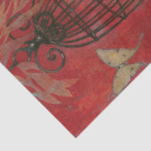 Dekorativer Käfig mit Schmetterlingen Seidenpapier (Ausschnitt)