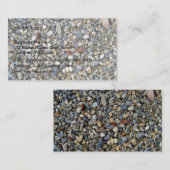 Dekorativer Kiesel-Stein, Kiesbeschaffenheit Visitenkarte (Vorne/Hinten)