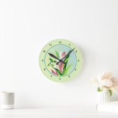 Dekorativer Kolibri stoppt Geschenke ab Runde Wanduhr (Zuhause)