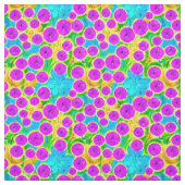 Dekorativer, lebendiger Blumengarten Lila Niedlich Stoff (Muster)