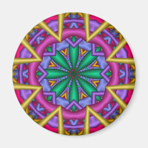 Dekorativer Mandala-Spaßmagnet Magnet