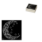 Dekorativer Mond und Sterne Gummistempel (Stempel)