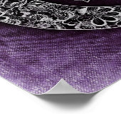 Dekorativer Mond und Sterne Poster (Ecke)