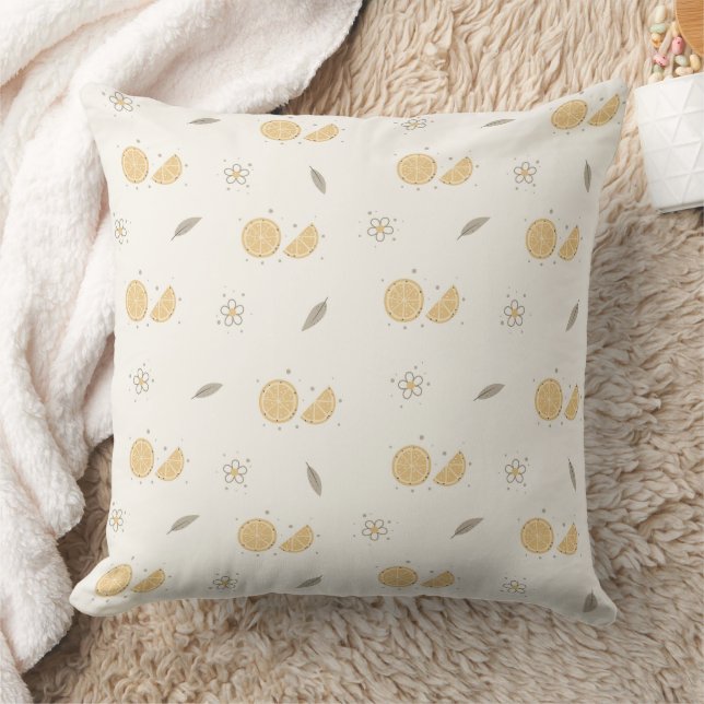 Dekorativer Orange Slice Throw Kissen (Decke)