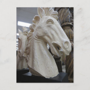 Dekorativer Pferdekopf Postkarte