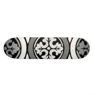 Dekorativer Renaissance-Rosette-Fliesen-Entwurf Skateboard