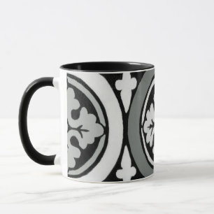 Dekorativer Renaissance-Rosette-Fliesen-Entwurf Tasse