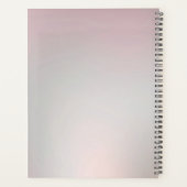 Dekorativer rosa Blumenplaner Planer (Rückseite)