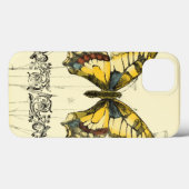 Dekorativer Schmetterling mit Wildblumen Case-Mate iPhone Hülle (Rückseite (Horizontal))