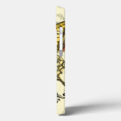 Dekorativer Schmetterling mit Wildblumen Case-Mate iPhone Hülle (Rückseite / Links)