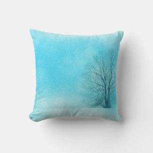 Dekorativer Schnee Blau & Weiß Ball Frohe Weihnach Kissen
