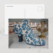 Dekorativer Schuh Postkarte (Vorne/Hinten)