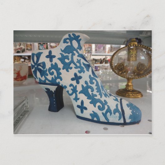 Dekorativer Schuh Postkarte (Vorderseite)