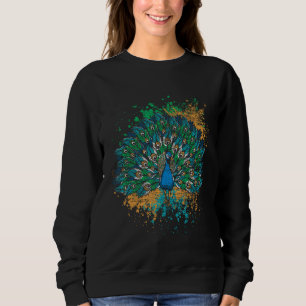 Dekorativer Schwanz Peacock Sweatshirt