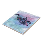 Dekorativer Silhouette-Wal Fliese (Seite)